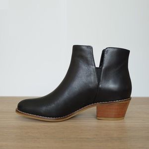 Cole Haan Women's Abbot Ankle Booties Black Leather Size 5C